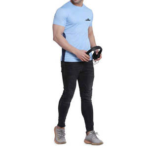 T-shirt de course décontracté avec une coupe confortable en stock, nouveau t-shirt de course fin pour l'été - Product Image 5