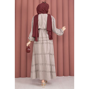 Ensemble jupe 2 pièces en lin 100% avec détails volants superposés, motif floral, taille XL, coupe ample, blazer et haut en mousseline, style évasé d'été - Product Image 5