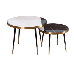 โต๊ะที่ซ้อนกันทำด้วยมือยอดนิยมโต๊ะน้ำชากาแฟห้องนั่งเล่นพร้อมโต๊ะกลางหินอ่อนขายดี - Product Image 1