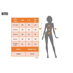 เสื้อเบลาส์สตรีแขนสั้นคอจีน รุ่นโซเฟีย 38336 -สีฟ้า - Product Image 4
