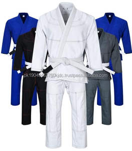 100% Cotton Perl Weave 450GSM BJJ Gi with Orange Stitch Jiu Jitsu Kimono Martial Arts Uniform for Judo Jiu Jitsu with Front Logo - Product Image 3