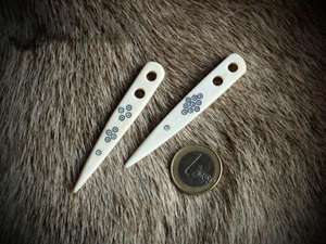 Aiguille à broder en corne de buffle, écologique, faite à la main, durable pour la laine et le fil, couture et tufting - Product Image 4