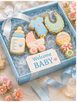 Ensemble de découpoirs à biscuits pour baby shower en acier inoxydable, moules à biscuits pour fondant et biscuits sucrés, fournitures de pâtisserie pour fête de bébé