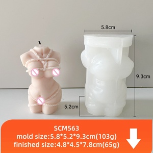 Grande femme <span class=keywords><strong>enceinte</strong></span> moule à bougie en silicone humain 3d femme Sculpture plâtre résine artisanat outils de coulée fabrication de savon fait main - Product Image 2