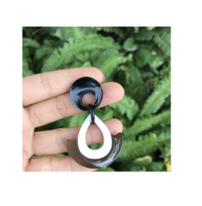 Boucles d'oreilles en corne de buffle, bon prix pour une taille personnalisée, prix bon marché avec utilisation manuelle pour le produit Offre Spéciale - Product Image 3