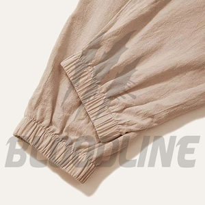 Pantalones Chinos Unisex Color Caqui de Bloodline International, Cintura Elástica con Cordón, Múltiples Bolsillos, Estilo Formal, Antipilling, Servicio OEM - Product Image 3
