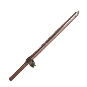 Copper clad steel earth rod with clamp