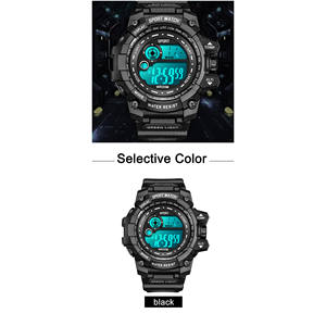 Nuovi Orologi Sportivi Digitali LED da Uomo, Impermeabili, Luminosi, alla Moda, con Display a Lancette, Funzione Sveglia, Cinturino in Plastica Stile Vintage - Product Image 5