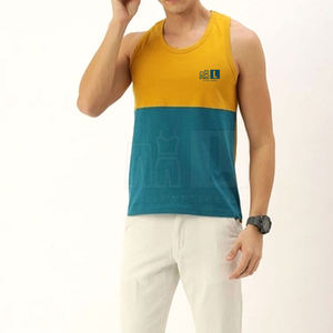 Meilleure vente Hommes 100% coton débardeur séchage rapide vêtements actifs haute qualité respirant équipement d'entraînement tricoté méthode de tissage - Product Image 3