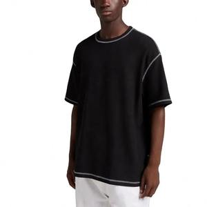 Custom Graphic O-Neck Oversized <b>Men's</b> T-<b>Shirt</b> 100% Cotton Heavyweight Casual Contrast Stitching <b>Pocket</b> Eco-Friendly Quick Dry - Product Image 5