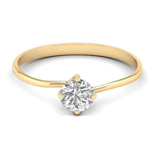 REYES Luxury 14K 18K Solid Gold IGI Certified Diamond Engagement Ring For Women Customized Anniversary Gift Fine Jewelry