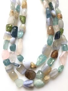 Pierres précieuses naturelles assorties, facettées, naturelles, pour la fabrication de bijoux fins, collier de pierres précieuses - Product Image 3