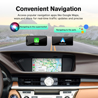 Adaptateur sans fil Autoabc Android Auto Apple CarPlay avec commande vocale (Siri/Google) pour Lexus RC RX LS GS IS 2015-2019 avec WiFi intégré