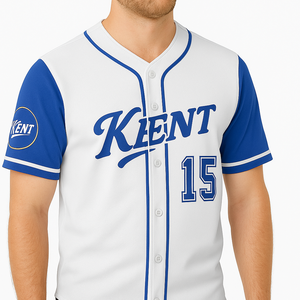 Jersey de béisbol personalizado con botón completo, uniforme de equipo deportivo sublimado o bordado con tela transpirable para hombres, mujeres y jóvenes - Product Image 5