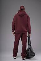 Chándal de gran tamaño de primavera para hombre, conjunto de pantalones de chándal con capucha, ropa informal holgada, patrón de dibujos animados, transpirable, respetuoso con el medio ambiente