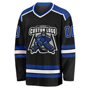 Maillot de hockey sur glace vierge de qualité supérieure avec logo d'équipe personnalisé de hockey de rue personnalisé par sublimation - Product Image 2