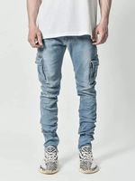 Jean slim déchiré extensible pour homme, modèle 2025, sur mesure, décontracté et chic pour le quotidien