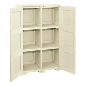 Armario de Plástico Omnimodus con 2 Puertas Abatibles Angora (80cm) KIT Móvil para Armarios Portátiles Tontarelli - Product Image 2