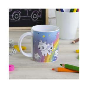 Mug en céramique de 250 ml Gabby's Dollhouse, design de dessin animé, compatible micro-ondes, idéal pour les fêtes et les cadeaux promotionnels - Product Image 4