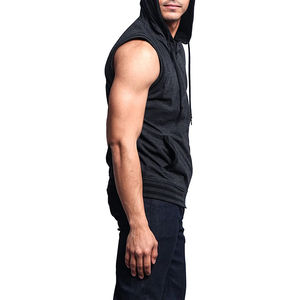<b>Men</b> Workout <b>Hoodies</b> Sports Bodybuilding Stringer Muscle <b>Men</b> <b>Sleeveless</b> Gym Zipper <b>Hoodies</b> <b>Men</b> for Sale - Product Image 3