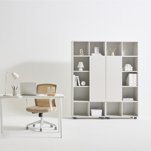 Hiện Đại Thanh Lịch Văn Phòng Tủ Sách Với 1900 Cửa Trượt Bằng Gỗ Bảng Điều Chỉnh 5 Kệ Đơn Lập Đồ Nội Thất Phòng Khách Cho Nhà Sử Dụng - Product Image 4