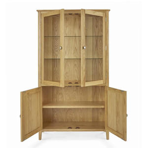 <b>Display</b> <b>Cabinet</b> High Quality Made of Solid Teak <b>Wood</b> High Quality with Mirror and Finish Color NC Natural for Indoor Use - Product Image 3