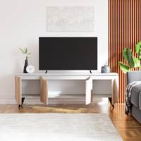 Meuble TV Sonomo blanc de luxe du fabricant turc Mobilier en bois au design moderne pour la chambre à coucher Vendeur populaire pour la vie