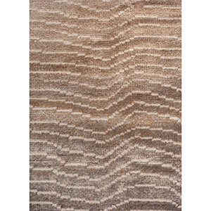 Alfombras Anudadas a Mano Zuri de Lana, Bambú y Seda, Color Marfil, 10 mm, Rectangulares, Abstractas, para el Hogar, Pasillo, Habitación, Técnicas Hechas a Mano - Product Image 3