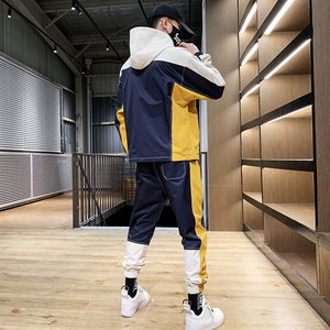 OEM Vente en gros 2025 Costume de jogging technique de haute qualité Logo personnalisé Ensemble de survêtement fitness de haute qualité Col à capuche solide pour hommes - Product Image 4