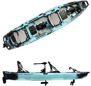 เรือคายัคแบบโรโตโมลด์ขายดีที่สุด เรือคายัคแบบสองที่นั่งสำหรับตกปลา เรือแคนูพลาสติกแบบหนา เรือลูยา เรือคายัค - Product Image 3