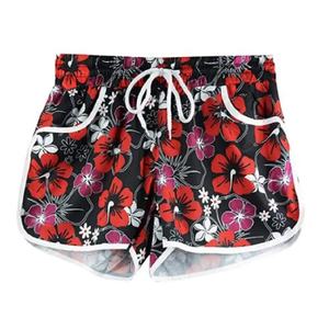 High Quality Women's Short Plus Size Luxury Polyester/Cotton Custom Sexy Printing Washed Technique High <b>Waist</b> Lightweight - Product Image 1