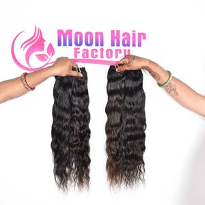 Cheveux indiens de qualité supérieure, produits authentiques, mèches ondulées disponibles directement de l'usine à prix de gros, volume naturel à vendre - Product Image 4