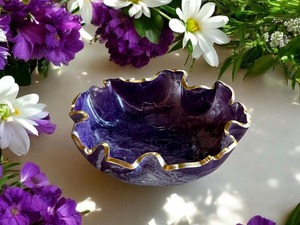 Bol alimentaire unique en résine époxy au design moderne pour cuisines contemporaines, bol alimentaire en résine époxy écologique pour les collations - Product Image 3