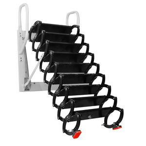 Nhôm điện tự động gấp gác mái Thang | hiện đại tiết kiệm không gian Telescopic Loft cầu thang để cải tạo nhà truy cập trong nhà - Product Image 1