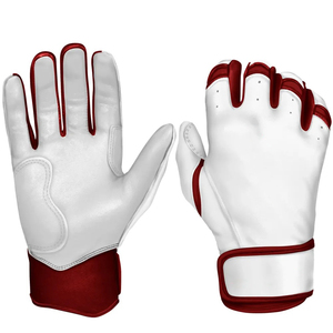 Manufacturer Real Cabretta Leather <b>Baseball</b> Batting Gloves With Custom Logo Design High Quality Softball Batting Gloves <b>Baseball</b> - Product Image 1