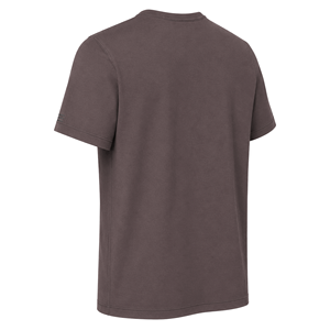 Camiseta de Algodón con Cuello en V Color Taupe al por Mayor, con Detalle de Manga Corta Minimalista, Lisa, para Hombre, Uso Diario Informal - Product Image 4
