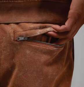 Automne hiver hommes haute qualité Jogging pantalon Baggy bas Plus polaire coton pantalons de survêtement Style décontracté broderie - Product Image 4