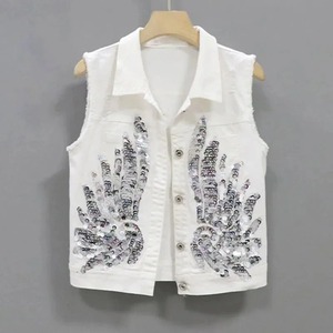 2025 personnaliser Design élégant femme veste Premium 100% coton à capuche jean veste casual respirant Denim veste - Product Image 6