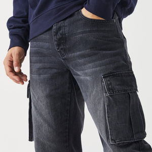 Pantalones Cargo Hip Hop de Última Moda 2025 para Hombre, Estilo Recto, Cintura Media, Tejido de Punto, Tendencia en Ventas en Línea - Product Image 3