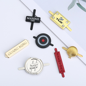 Accessoires de sac DIY : Plaque métallique logo avec broches, plaqué électrolytique et peint, plaque signalétique - Product Image 4