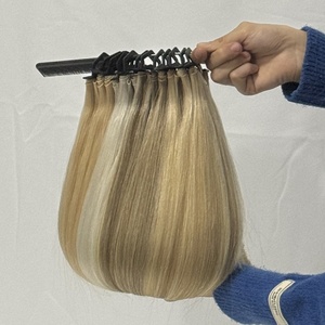 <span class=keywords><strong>Cheveux</strong></span> humains vierges européens Remy pour extensions, couleur <span class=keywords><strong>sel</strong></span> <span class=keywords><strong>et</strong></span> <span class=keywords><strong>poivre</strong></span>, 24 pouces, 50g, résistants à la chute, doux <span class=keywords><strong>et</strong></span> brillants - Product Image 4