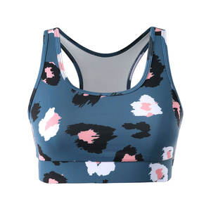 Sujetador deportivo con estampado de logotipo personalizado para mujer 70%, sujetador corto acolchado de realce para Fitness, gimnasio, Yoga, conjunto de tela transpirable de secado rápido de alta calidad - Product Image 2