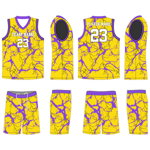 Uniforme de basketball pour adultes de haute qualité, personnalisé et sublimé, respirant, couleur unie, antibactérien, séchage rapide, vêtements de sport pour - Product Image 4