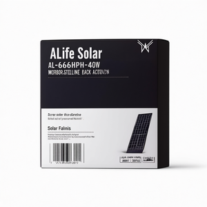 Panneau solaire monocristallin demi-cellule noir ALife Solar AL-66HPH-405 600W pour usage industriel - Product Image 2