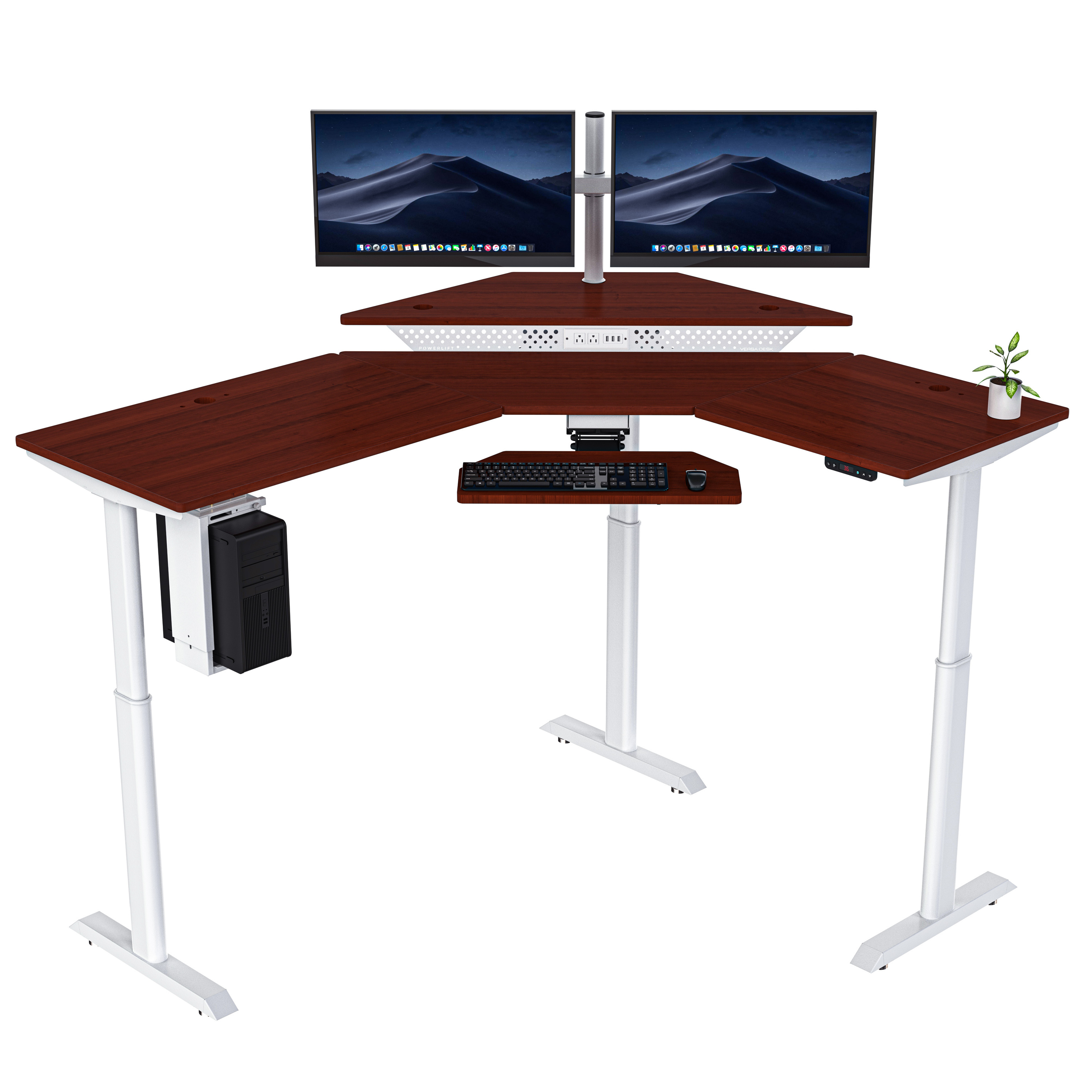 Cherry Surface/ White Frame