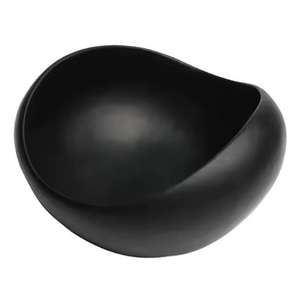 Cuencos de resina de patrocinador alto y superior para alimentos o adornos decorativos de resina modernos minimalistas cuencos de resina de plato de fruta negro y marrón - Product Image 2