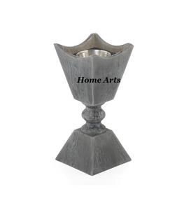 Brûleur d'encens Bakhoor en résine de couleur grise Design fabuleux Forme personnalisée Mabkhar du meilleur exportateur en Inde - Product Image 3