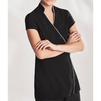 Nouveaux ensembles de gommages pour femmes de haute qualité pour salons de beauté et de manucure, en tissu tricoté Spandex/Polyester, sans couture, personnalisables, uniformes