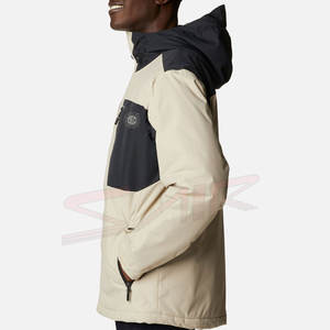 Veste de pluie en polyester léger de style High Street pour hommes, fermeture à glissière complète avec design en vrac - Product Image 3