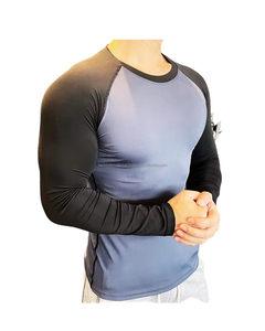 เสื้อแรชการ์ดผู้ใหญ่ ผ้าโพลีเอสเตอร์ 100% ทนทาน น้ำหนักเบา ยืดหยุ่น แห้งเร็ว ระบายอากาศดี พิมพ์ลาย สไตล์เรียบง่าย สำหรับเล่นกีฬา - Product Image 1